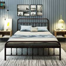 A standard queen bed frame with headboard and footboard typically can support up to 500 pounds of weight. 17 Stories Weldon Platform Bed Metal In Silver White Black Size Queen Wayfair In 2021 Queen Size Bed Frames Metal Platform Bed Headboard And Footboard