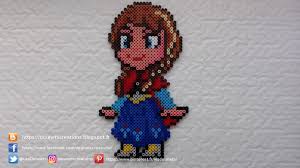 La Reine Des Neiges Anna Perles Hama Frozen Anna Perler Beads Perles A Tisser Anna Creations