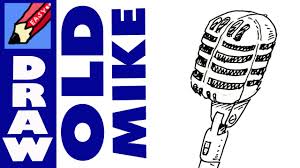 How To Draw An Old Fashioned Microphone Real Easy Youtube How to draw microphone from don't hug me i'm scared. how to draw an old fashioned microphone real easy