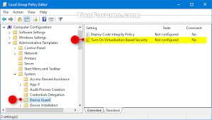 Enable Or Disable Device Guard In Windows 10 Tutorials