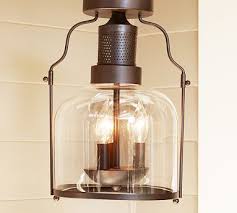 Taylor Indoor Outdoor Semi Flushmount Outdoor Light Fixtures Clear Glass Pendant Light Outdoor Sconces