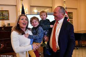 A beaming barnaby joyce and an overjoyed vikki campion put dark days behind them at son sebastian's christening (but there's no sign of his daughters). K4wrrldcyvkpxm