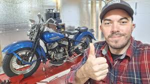 Image result for Dark Blue 1946 Motorcycle