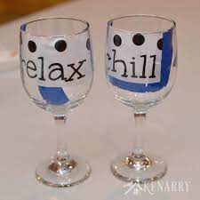 Date & origin england, c1730. Hand Painted Wine Glasses How To Make Your Own
