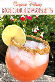 Or you could give the celebration finesse with this elegant cocktail. Copycat Disney Rose Gold Margarita Made By A Princess
