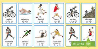 ⬤ what are the types of sports in english? Sports Flashcards English Mandarin Chinese Pinyin