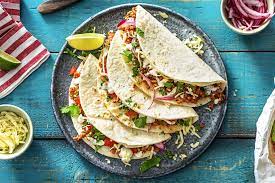Cheesy Ground Pork Tacos Recipe Hellofresh Recipe Ground Pork Tacos Pork Carnitas Tacos Pork Carnitas