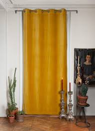 Find rideau jaune from a vast selection of window treatments & hardware. Rideau En Velours De Coton Double 135x280 Cm Jaune Lyric Maisons Du Monde