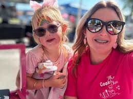 Serving ice cream to classes at the fundraiser