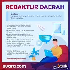 Lowongan kerja koran pr bandung terbaru. Lowongan Kerja Sebagai Jurnalis 2021
