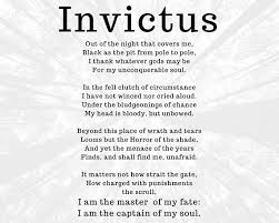 Poem About Life Invictus Poem By William Ernest Henley Inspirational Poster Student Wall Poster Dorm Decor Sport Poetry Wall Art Poems About Life Invictus Poem Inspirational Posters