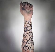 A geometric tattoo is generally done with dark color inks to give the needed sharpness to its edges. 90 Origami Tattoo Designs For Men Folded Paper Ink Ideas Geometric Tattoo Geometric Sleeve Tattoo Geometric Shape Tattoo