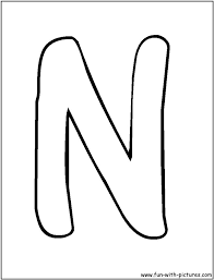 Form the basic letters by sketching a letter in pencil and drawing an outline around it. Bubble Letters N Coloring Page Alphabet Coloring Pages Letter A Coloring Pages Bubble Letters