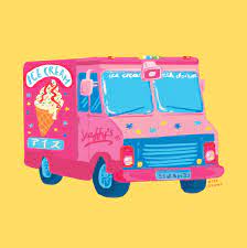 Ice Cream Truck By Kitt Byrne Illustration Illustrated Environment Objects Design Digital Painting Digitalpainting I Ice Cream Truck Ice Cream Van Van