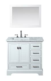 This vanity is very sturdy and well constructed. Newport White 36 Inch Single Sink Bathroom Vanity With Mirror Walmart Com Walmart Com