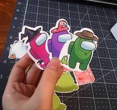 Customizable Among Us Stickers Video Games Laptop Sticker Journaling Diy Waterbottle Sticker In 2020 Etsy Stickers Cute Stickers Laptop Stickers
