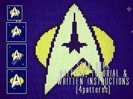Star Trek Corner To Corner Crochet Pattern For Blanket And Etsy Corner To Corner Crochet Pattern Corner To Corner Crochet Star Trek Cross Stitch