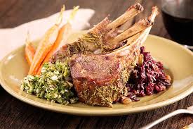 Lamb Chops With Salsa Verde With Dried Fruit And Black Rice Pilaf The Juice Club W Recipe Lamb Chops Persian Cuisine Authentic Mexican Salsa Verde Recipe