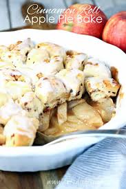 cinnamon roll apple pie bake lets dish recipes