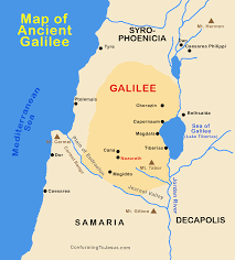 Map Of Galilee In Jesus Time Map Of Ancient Roman Galilee - Upper & Lower Galilee