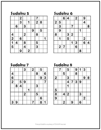 Easy, medium, difficult, expert and evil. Sudoku Puzzles 5 8 Easy Print It Free
