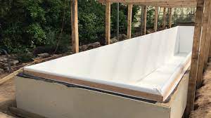 How to include lap pool in house plan. 3 Diy Wood Frame Lap Pool Rainwater Tank Heat Sink With Liner Installed Youtube