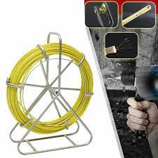 100m Cable Puller Fish Tape Fiberglass Electric Cable Guide Wire Rope Flywheel Puller Metal Wall Wire Conduit 6mm Diameter 4 6t In 2021 Fiberglass Ideal Tools Flywheel