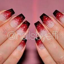Red Black And Silver Glitter Nails Red Nails To Inspire Your Next Manicure Naildesignsjournal Com Red Nails Ombre Nails Glitter Nail Designs