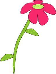 Pink and green flowers clipart. Pink And Green Droopy Flower Clip Art Pink And Green Droopy Flower Image