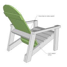 The ana white adirondack design. 2x4 Adirondack Chair Plans Ana White