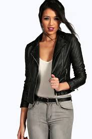 Faux Leather Biker Jacket Boohoo Australia Faux Leather Biker Jacket Faux Leather Moto Jacket Womens Faux Leather Moto Jacket