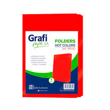 FOLDER MANILA ROJO 150GR