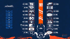 Visit espn to view the latest denver broncos news, scores, stats, standings,. Broncos 2021 Schedule Announced Denver To Play First Two Games On The Road