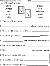 Ask questions and get answers from people sharing their experience with treatment. Chinese New Year Spelling Word Questions Enchantedlearning Com