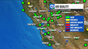 Kincade Fire Smoke Tracker Bay Area Air Quality Levels