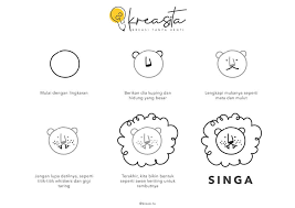 Tutorial gambar hewan untuk anak tk. Belajar Menggambar Singa Arsip Kreasita