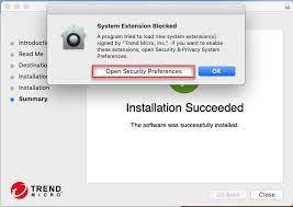 Kernel Extension Prompt Is Blocking The Installation Of Trend Micro Security For Mac