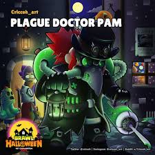 Score 2 goals and receive no goals. Brawl Halloween Plague Doctor Pam By U Criccoh Art Brawl Stars Art