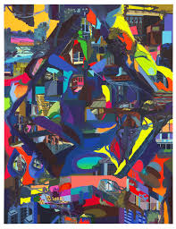 Franz Ackermann German B 1963 Formerly Grey Walled City 2017 Oil On Canvas 210 X 160 Cm Art Basel Art Cube Art