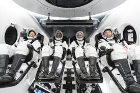 (spacex) is an american aerospace manufacturer and space transportation services company headquartered in hawthorne, california. Spacex Resilience Launch Astronauts Make History Craft Headed To Iss