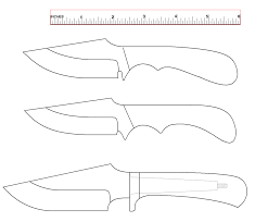 Bird And Trout Knife Template Shark Fin Shorty Knife Patterns Knife Template Knife