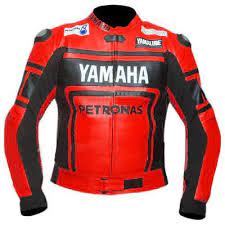 Yamaha Petronas Red Black Motorcycle Racing Genuine Leather Handmade Jacket Yamaha Petronas Red Blac Black Motorcycle Jackets Men Fashion Jackets