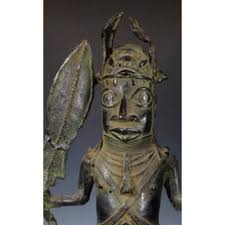 His art has been embraced by both the western and african art worlds that recognize that he is a truly contemporary artist who personally engages with his subject matter, skillfully constructing his figurative sculptures in a. African Art Tribal Art Benin Bronze Warrior Statue Sculpture Chairish