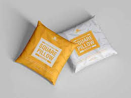 Square pillow / cushion mockup + free psd. Free Pillow On Chair Mockup Psd