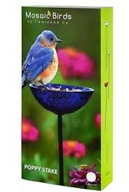 Slow down larger, bully birds by utlizing the best bird feeders for small birds. Mosaic Birds Poppy Stake Bird Feeder Cobalt Blue M387 200 15 At Tractor Supply Co