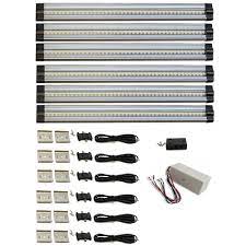 Home depot under cabinet lighting hardwired. Favorite Monkey 12 In 4000k Neutral White Hard Wired Led 6 Strip Light 6 Piece Kit Snap 6kit Hw The Home Depot