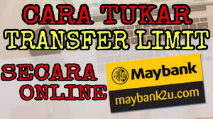 Bagi pengguna maybank2u, sebelum anda boleh baca cara tukar limit transfer maybank2u, anda perlu mengetahui had yang telah ditetapkan untuk setiap transaksi yang ingin dilakukan berikut adalah had transaksi maybank2u secara default. Cara Tukar Ubah Transfer Limit Secara Online Maybank2u Youtube
