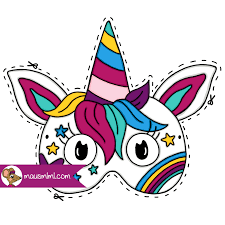 Einhorn Maske Kinder Masken Kinder Papier Kind Masken Zum Ausdrucken