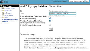E) links to other tables. 19 Relational Database Connectivity Zope Documentation 5 2 Documentation