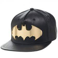 Batman Cap Golden Logo Pu Snapback Golden Logo Batman Cap